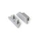 Terminaison Profile LED Courbe12 droit Gris(x2)