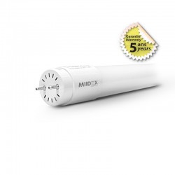 Tube LED T8 PHASE ET NEUTRE MEME COTE 6W 600mm 230V + Starter - Garantie 5 Ans