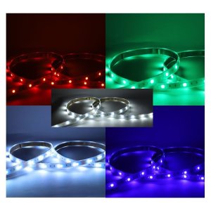 BANDE LED RGB+W 5M 60 LED/M 9W/m 12V IP67