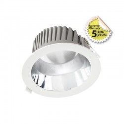 Downlight LED Blanc Rond Ø230mm 40W 4000LM 4000°K - Garantie 5 Ans