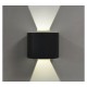 Applique murale LED Rond Noir 6W 3000°K IP54