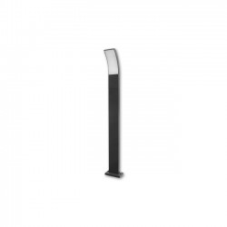 Potelet Rectangulaire LED 9W - 80cm - 4000°K - Noir - IP54