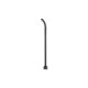 Potelet Rectangulaire LED 9W - 80cm - 4000°K - Noir - IP54