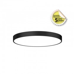 Plafonnier LED Noir Ø600 60W 4000°K - Garantie 5 Ans
