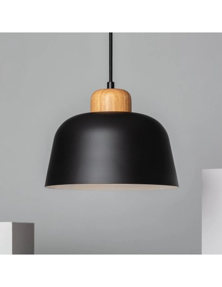 Suspension E27 Pêche + Bois