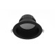 Collerette Ronde Noire Basse Luminance Pour Downlight CYNIUS 9W-10W