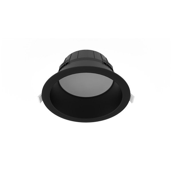 Collerette Ronde Noire Basse Luminance Pour Downlight CYNIUS 15W