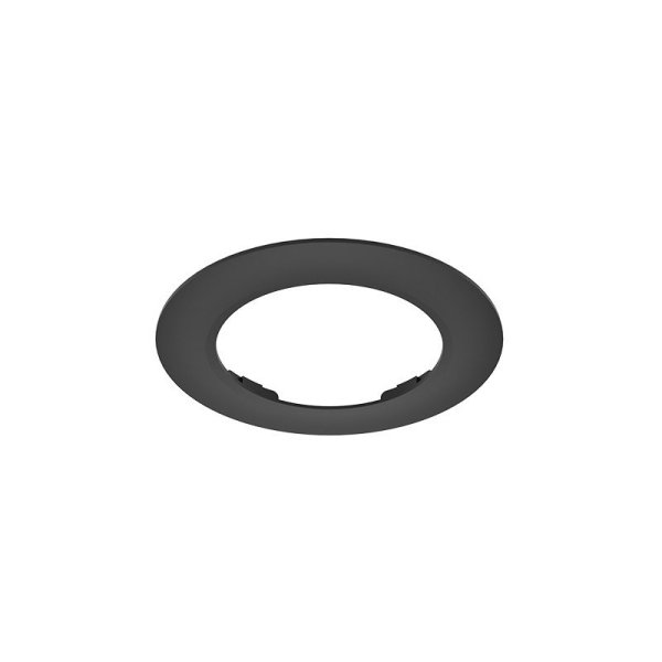 Collerette Ronde Noire Plate Pour Downlight CYNIUS 9W-10W