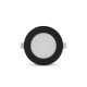 Collerette Ronde Noire Plate Pour Downlight CYNIUS 9W-10W