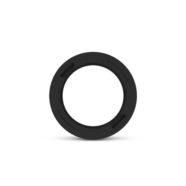 Collerette Ronde Noire Plate Pour Downlight CYNIUS 15W