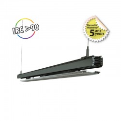 ​​​​​​​Linéaire LED Sur Rail Noir 1200mm 28/32/36/40W 4000°K - Garantie 5 Ans