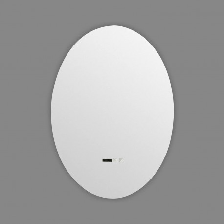 Miroir LED Tactile 21W CCT Ovale 50x70cm Anti-Buée Eclairage Indirect