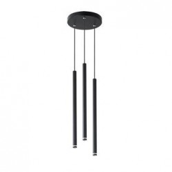 Suspension ronde G9 x 3 Noire