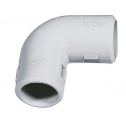 Coude 90° Pour tube PVC Ø20 - IP40