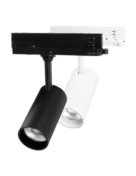 Spot LED sur rail RGB+CCT 30W Noir