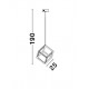 Suspension cube 45W 3000°K Dim NOVALUCE GABBIA 