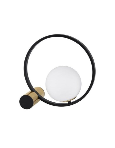 Lampe de table Verre Brossée E14 Or/Noir NOVALUCE NESO 