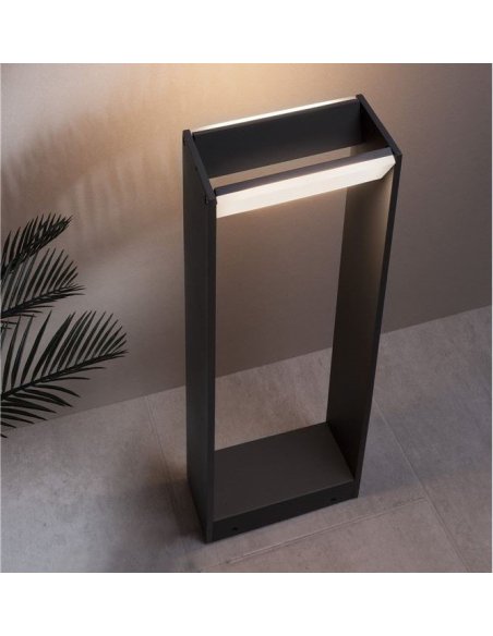 Potelet 2 x 5W 3000°K IP54 600 mm NOVALUCE TWIN 