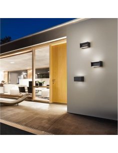 Applique Murale Double 2 x 5W 3000°K IP54 NOVALUCE TWIN 2