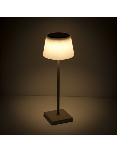 Lampe de table sur batterie Taupe Dim 4W 3000°K 200Lm IP54