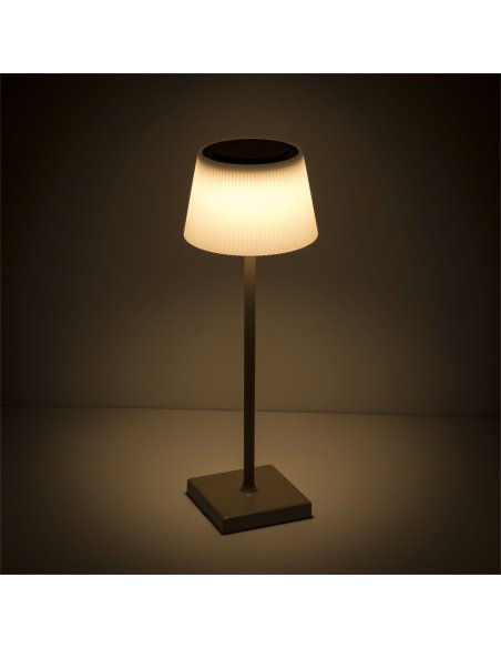 Lampe de table sur batterie Taupe Dim 4W 3000°K 200Lm IP54