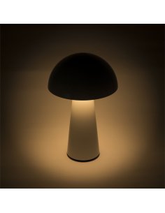 Lampe de table Champignon sur batterie Blanc Dim 1.5W 2700°K 100Lm IP44 2