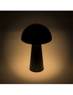 Lampe de table Champignon sur batterie Noir Dim 1.5W 2700°K 100Lm IP44 2