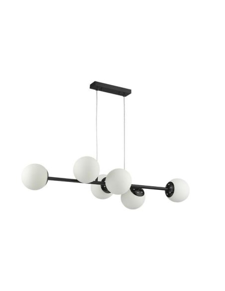 Suspension E27 x 6 90cm Noir