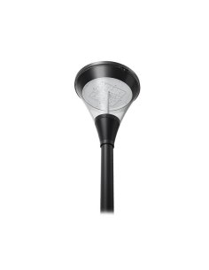 Lanterne sur mat LED Noir 40W IP66 IK09 3000K - Garantie 5 ans 2