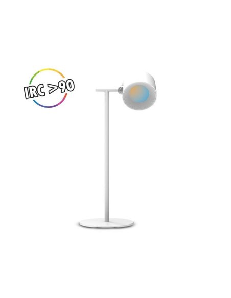 Lampe de bureau ronde Blanc 2W CCT IRC90