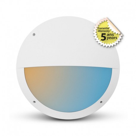 LED Hublot Ø300mm Asymétrique Blanc 20W CCT IP65 - Garantie 5