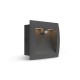 Spot encastrable LED balise 140 x 140 mm 6,5W Rectangle 3000K IP65 + Détecteur IR 
