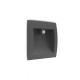 Spot encastrable LED balise 140 x 140 mm 6,5W Rectangle 3000K IP65 + Détecteur IR 