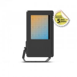 Projecteur LED Noir 100W CCT IP65 - Garantie 5 ans