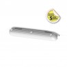 Etanche LED intégrées + détecteur & préavis d'extinction 650 mm 15-19W 4000K IP65 - Garantie 5 ans