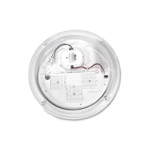 LED Hublot Ø300mm Asymétrique Blanc + Détecteur RF préavis d'extinction 20W CCT IP65 2