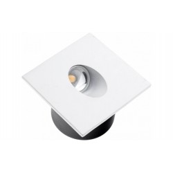 Spot Marche LED Encastré 3W - Carré - Blanc - 4000°K - IP20