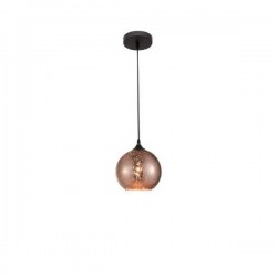 Suspension Verre + Métal E27x1 NOVALUCE BLAZE
