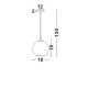 Suspension Verre + Métal E27x1 NOVALUCE BLAZE