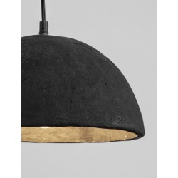 Suspension 'Papier-Mâché' Noire E27x1 ø42 NOVALUCE TALCUM