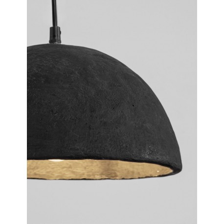 Suspension 'Papier-Mâché' Noire E27x1 ø42 NOVALUCE TALCUM