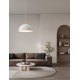 Suspension Blanche E27x1 ø50 NOVALUCE LEFKO