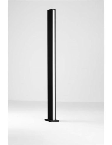 Potelet 22W 3000°K IP54 1200mm Noir NOVALUCE SASSO