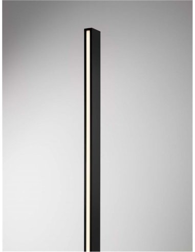 Potelet 22W 3000°K IP54 1200mm Noir NOVALUCE SASSO