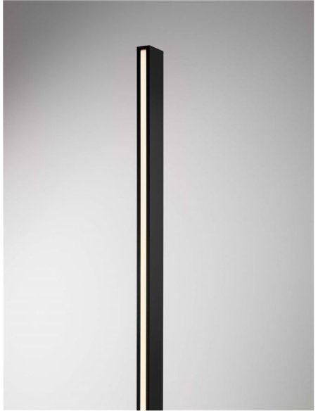 Potelet 22W 3000°K IP54 1200mm Noir NOVALUCE SASSO