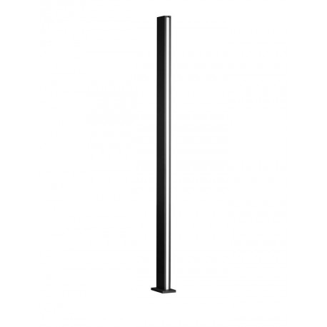 Potelet 22W 3000°K IP54 1700mm Noir NOVALUCE SASSO