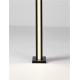 Potelet 22W 3000°K IP54 1700mm Noir NOVALUCE SASSO