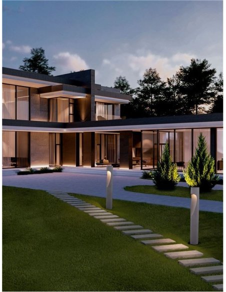 Potelet 6W 3000°K IP65 750mm Gris NOVALUCE NODINO