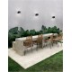 Applique Murale Noir 13W 3000°K IP54 Haut/Bas NOVALUCE BETA