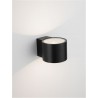 Applique Murale Noir 13W 3000°K IP54 Haut/Bas NOVALUCE BETA